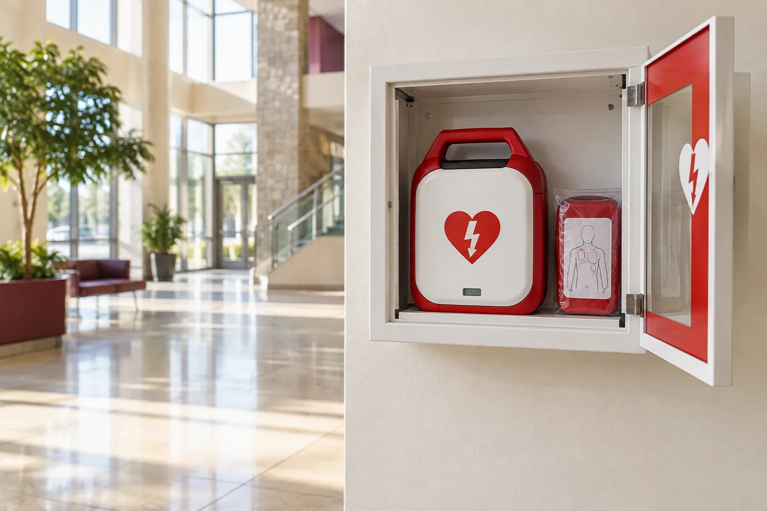 دستگاه شوک خودکار خارجی در فضای عمومی